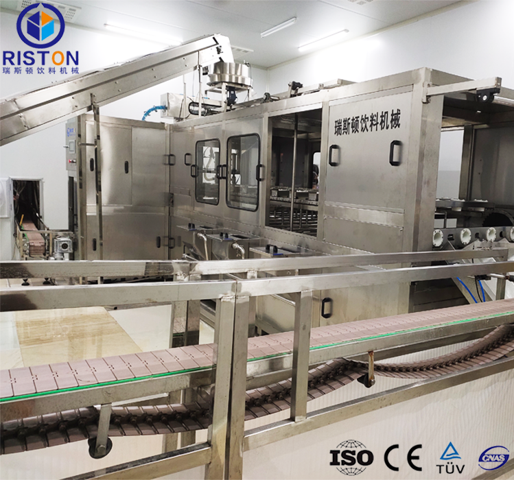 1200桶/H 5加侖全自動桶裝水旋轉式灌裝機
